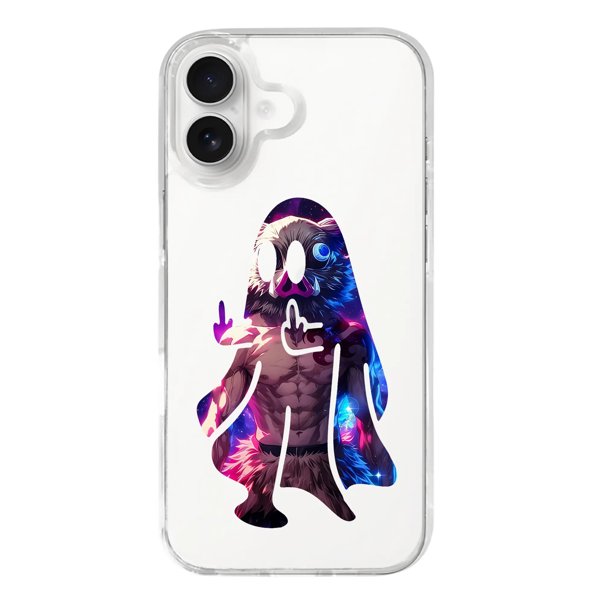 鬼滅の刃 グッズ,嘴平 伊之助 - iPhone 17シリーズ 透明スマホケース – 薄型・耐衝撃・精密フィット保護カバー